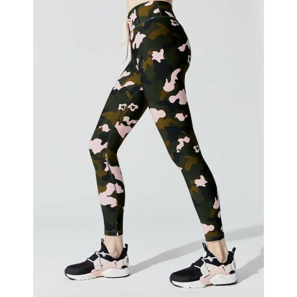 THE UPSIDE Forest Camo Midi Legging Size 8
